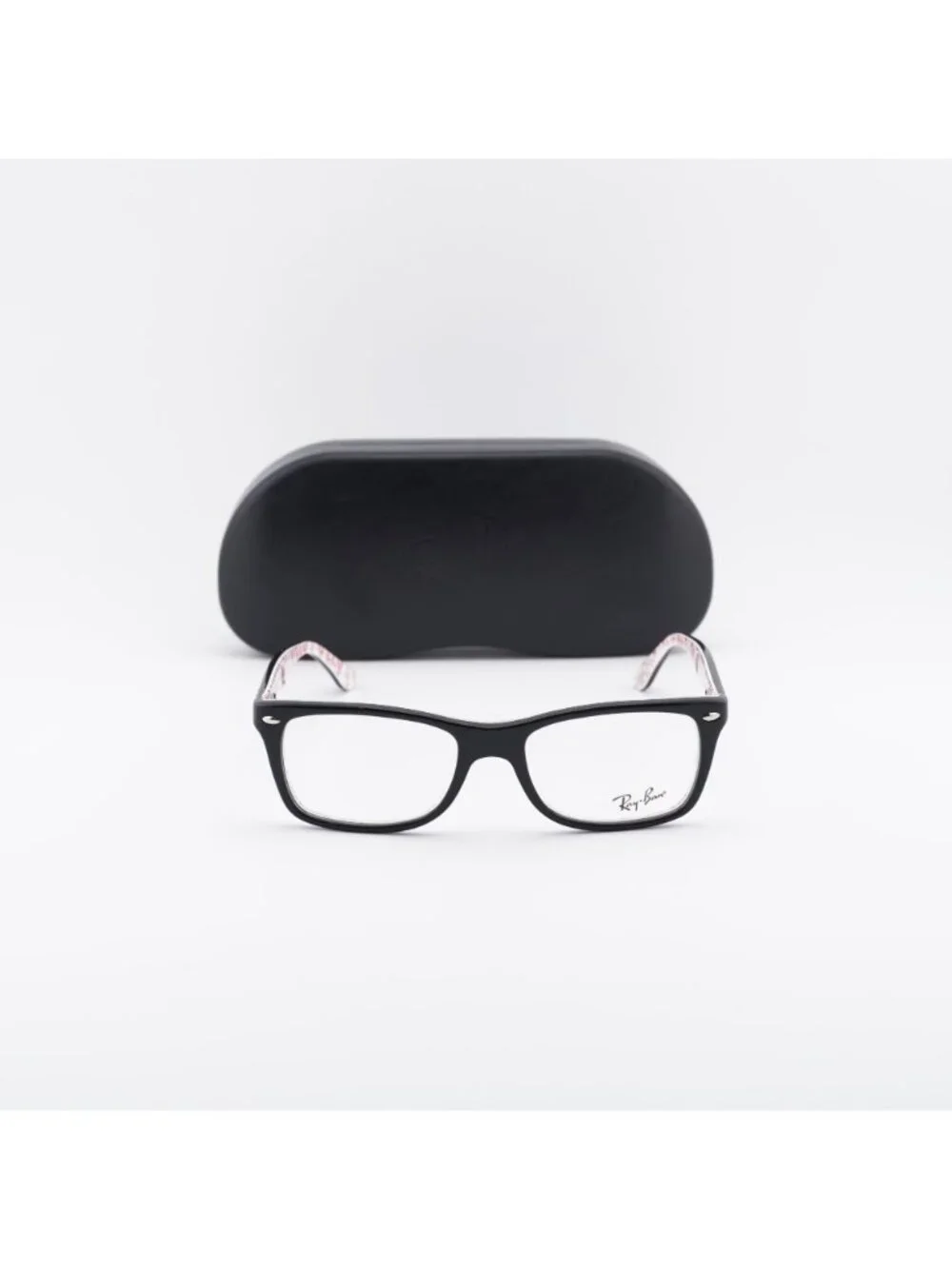Ray Ban RX5228 5014 Square Eyeglasses 50mm – Black on White